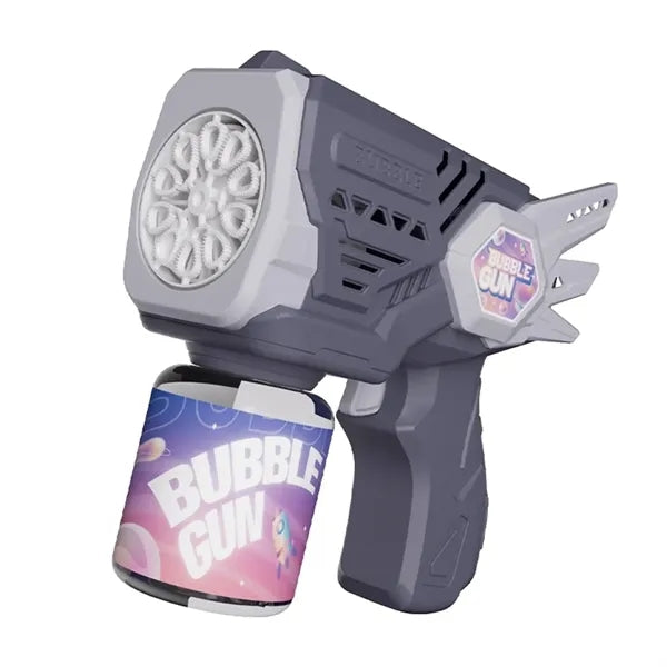 Kids Handheld Plastic Bubble Gun Toy w/ Light