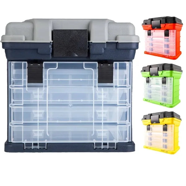 Portable Fishing Tackle Storage Box w/ Drawers