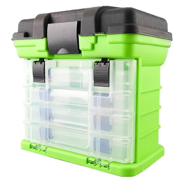 Portable Fishing Tackle Storage Box w/ Drawers