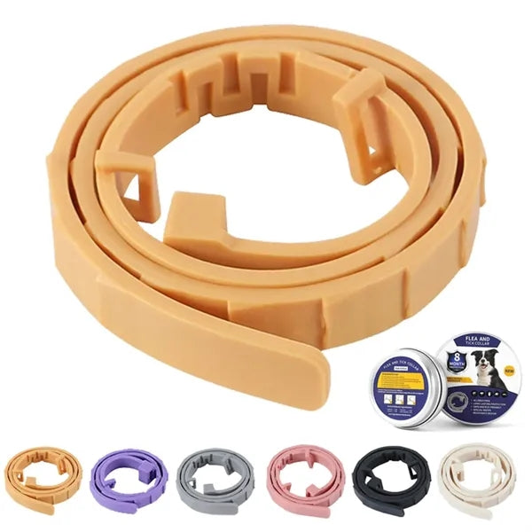 8-Month Protection Adjustable Flea Tick Control Pet Collar