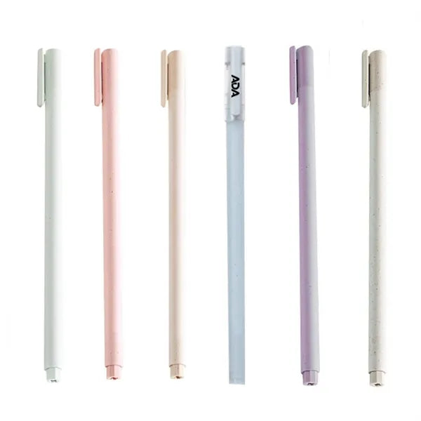 Cap Action Wheat Straw Ballpoint Pen