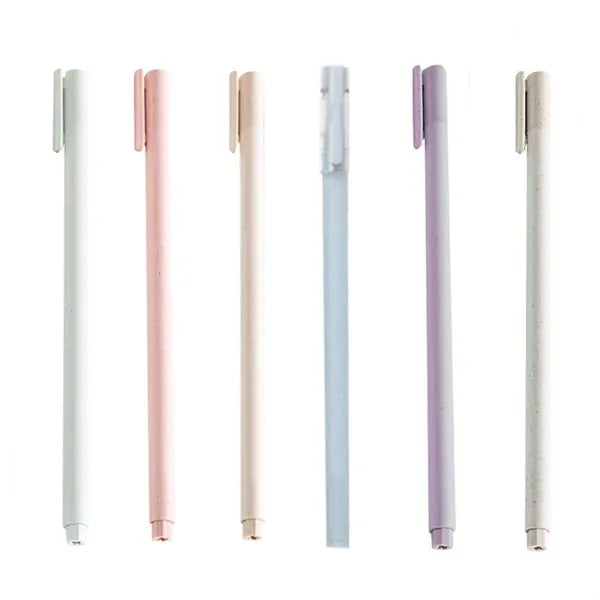 Cap Action Wheat Straw Ballpoint Pen