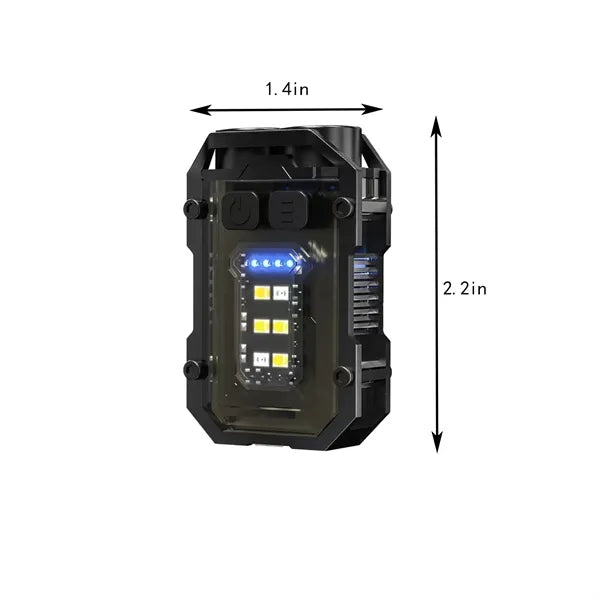 Multi Function ABS Keychain Flashlight for Outdoor