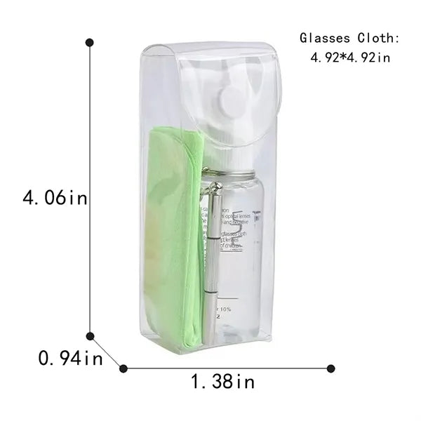 0.7oz Spray Bottle Glasses Cleaner Kit