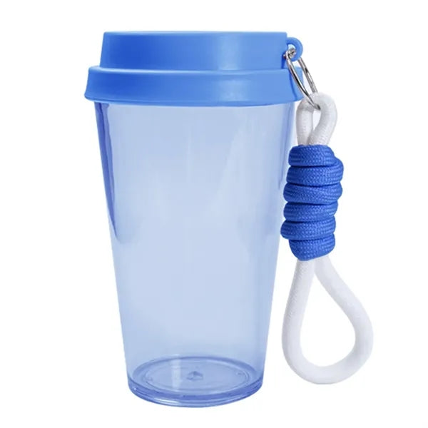 17oz BPA Free Plastic Sports Water Bottle w/ Strap