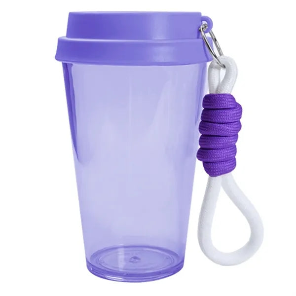 17oz BPA Free Plastic Sports Water Bottle w/ Strap