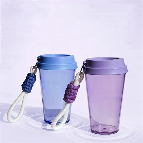 17oz BPA Free Plastic Sports Water Bottle w/ Strap