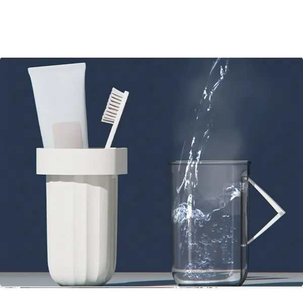 2 in 1 Travel Toothbrush Storage Case w/ Removable Cup