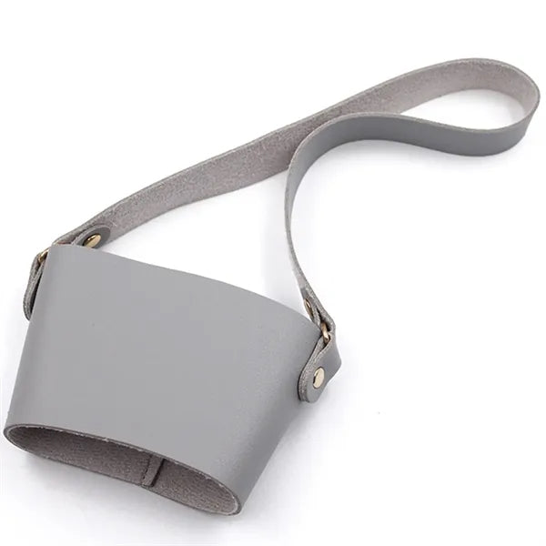 PU Leather Coffee Cup Sleeves w/ Handle