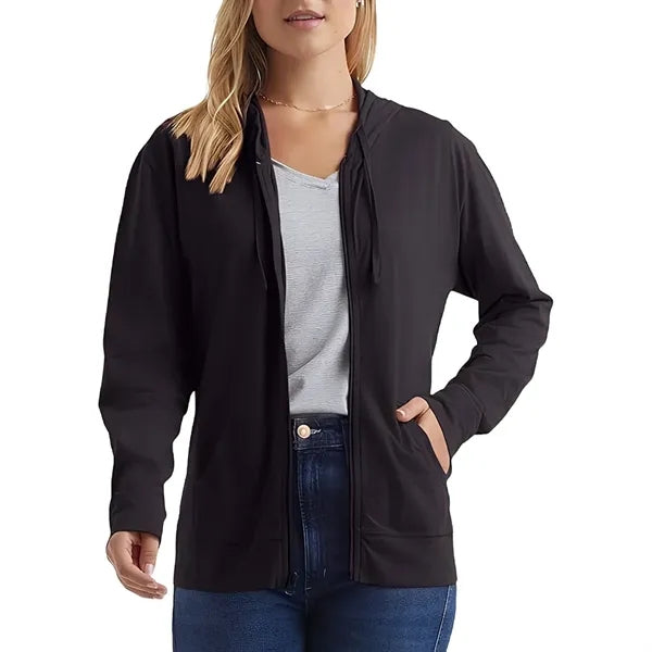 Plus Size Women Solid Color Hoodie
