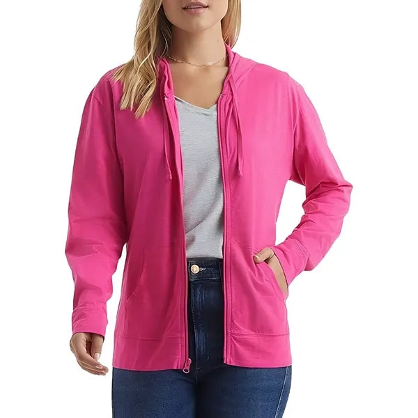Plus Size Women Solid Color Hoodie