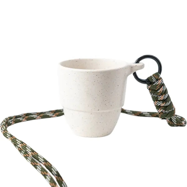 3oz Eco-friendly Coffee Grounds Cup w/ Lanyard