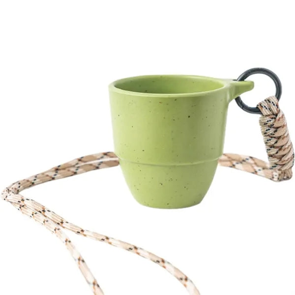 3oz Eco-friendly Coffee Grounds Cup w/ Lanyard