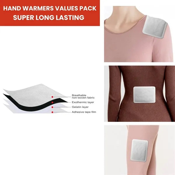 2 Pack Portable Disposable Hand Warmers