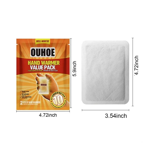 2 Pack Portable Disposable Hand Warmers