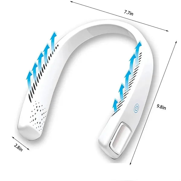 Portable USB Rechargeable ABS Hanging Neck Fan