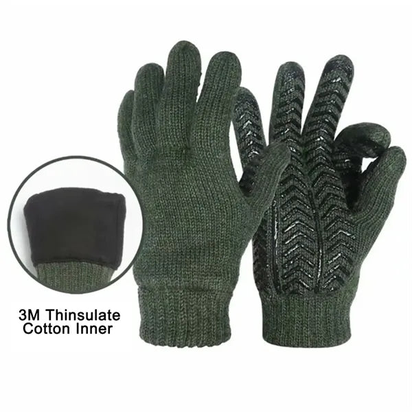 Poly-Cotton Non-Slip Thickened Knitted Gloves