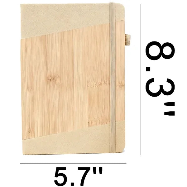 A5 Eco-Friendly Bamboo Wood Cover Notebook