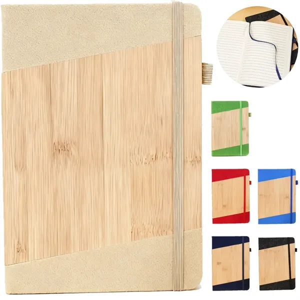 A5 Eco-Friendly Bamboo Wood Cover Notebook