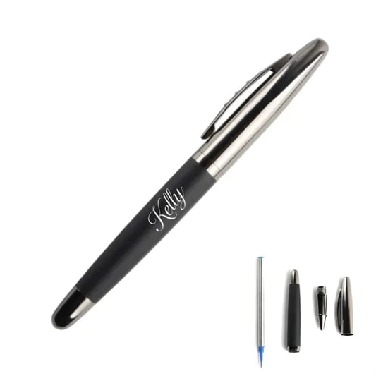 Stainless Steel Capped Rollerball Pen