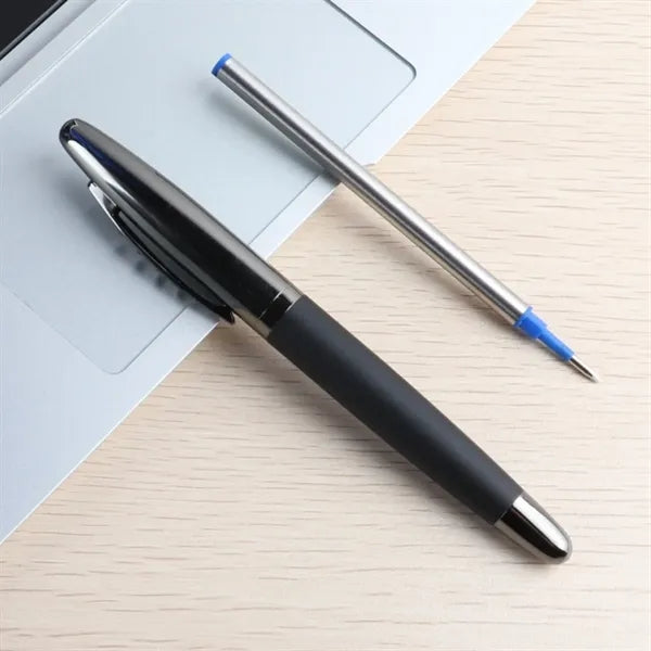 Stainless Steel Capped Rollerball Pen