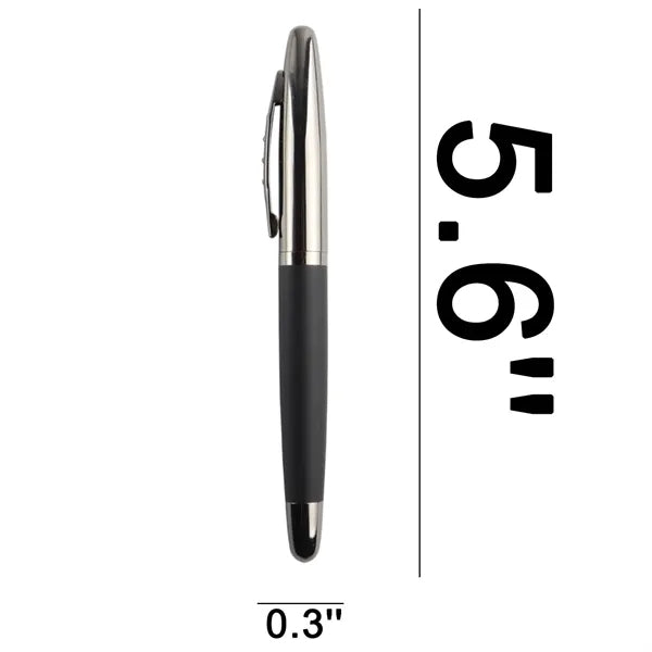 Stainless Steel Capped Rollerball Pen