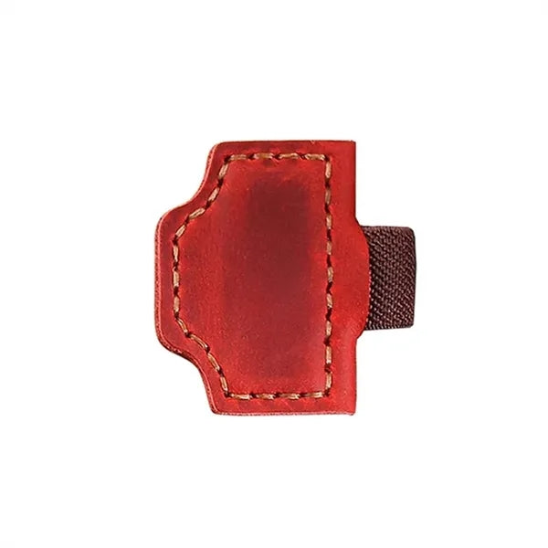 Genuine Leather Magnetic Bookmark w/ Pen Holder