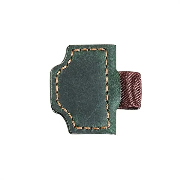 Genuine Leather Magnetic Bookmark w/ Pen Holder