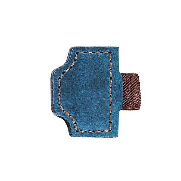 Genuine Leather Magnetic Bookmark w/ Pen Holder