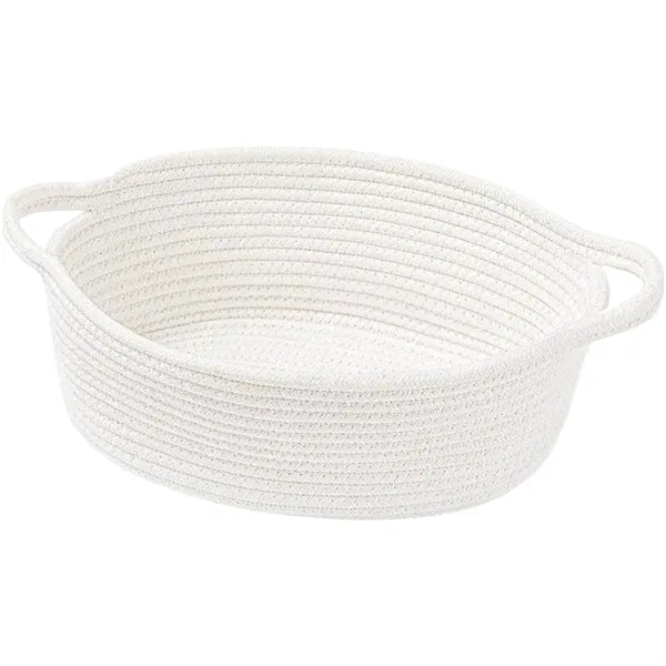 Hand Woven Cotton Rope Storage Basket