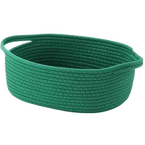 Hand Woven Cotton Rope Storage Basket