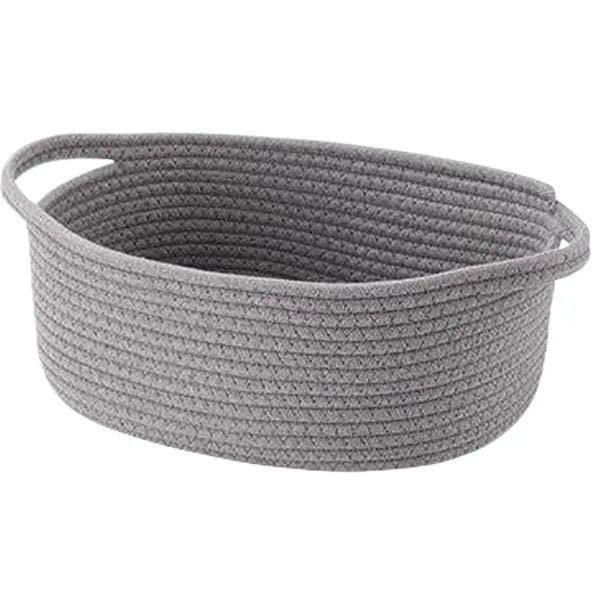 Hand Woven Cotton Rope Storage Basket
