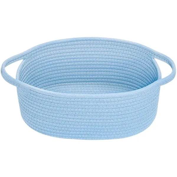 Hand Woven Cotton Rope Storage Basket