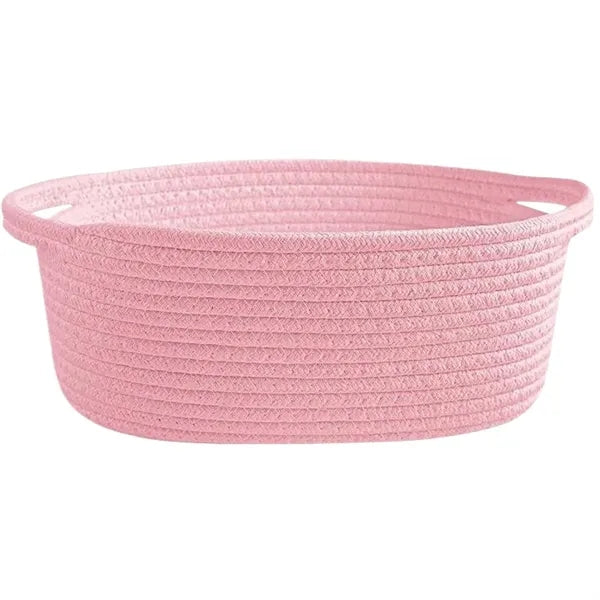Hand Woven Cotton Rope Storage Basket