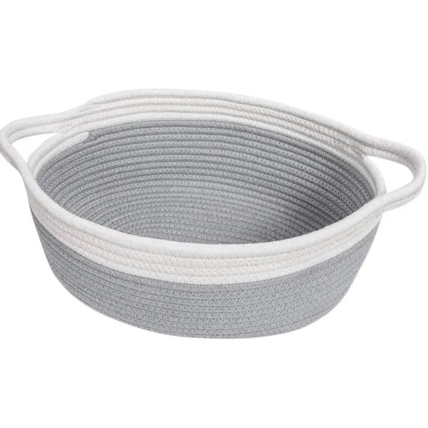 Hand Woven Cotton Rope Storage Basket