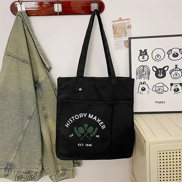 Simple Canvas Shoulder Badminton/Tennis Bag