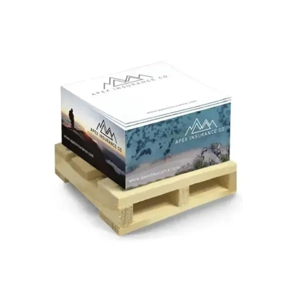 Wood Sticky Note Holder with Memo Pad