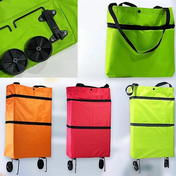 Portable Foldable Rolling Shopping Bag
