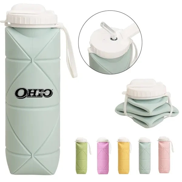 Foldable Silicone Kettle With Straw