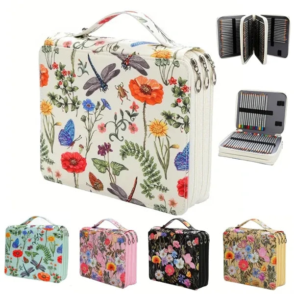 Portable 120 Slots Pencil Case Organizer