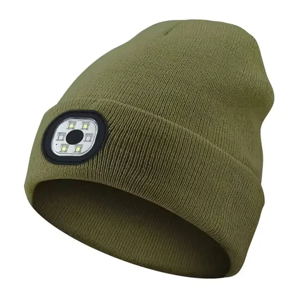 LED Beanie Hat Warm Outdoor Bluetooth Adjustable Cap Unisex