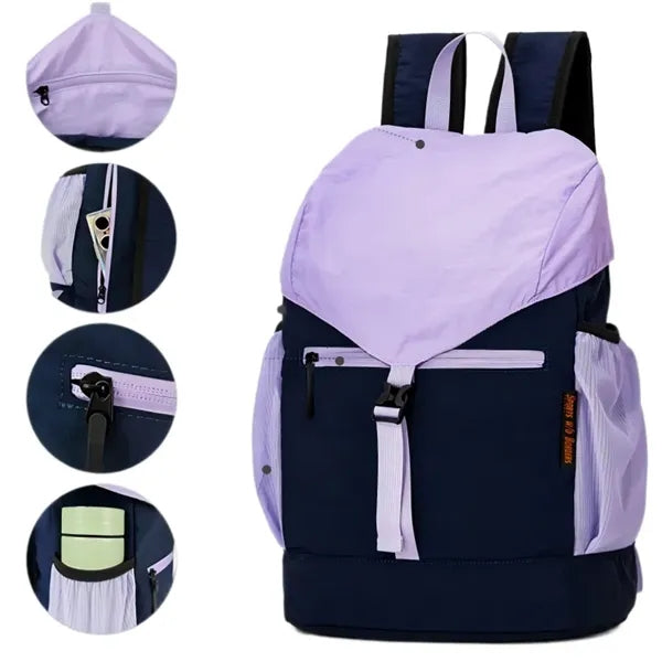 Waterproof Nylon Backpack W/ Drawstring