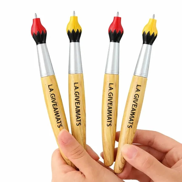 Painting Brush Shape Pen with logo