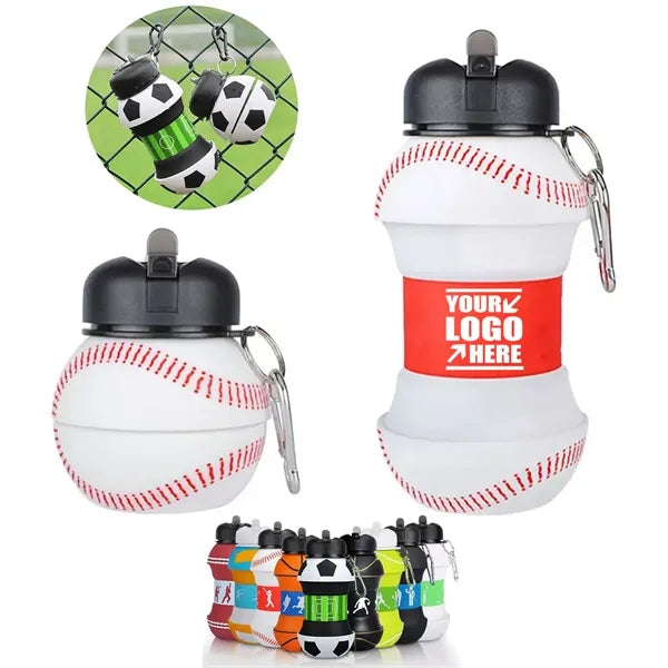 Collapsible BPA-Free Silicone Water Bottle