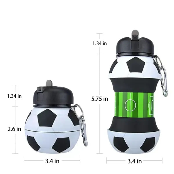 Collapsible BPA-Free Silicone Water Bottle