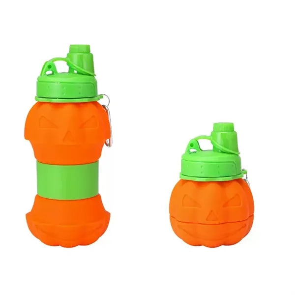 Silicone Pumpkin-Shaped Sports Water Bottle