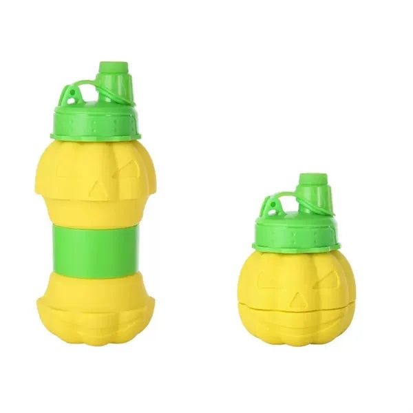 Silicone Pumpkin-Shaped Sports Water Bottle