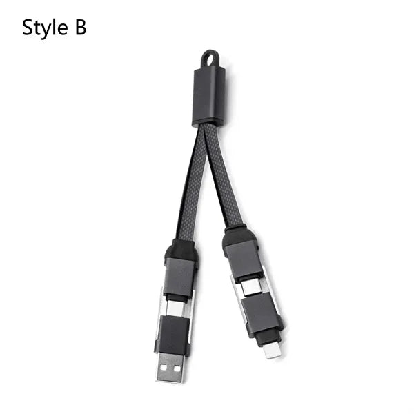 KeyNano 4in1 Keychain Fast Charging Data Transfer Cable