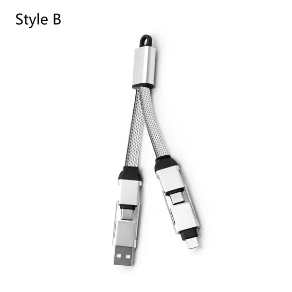 KeyNano 4in1 Keychain Fast Charging Data Transfer Cable