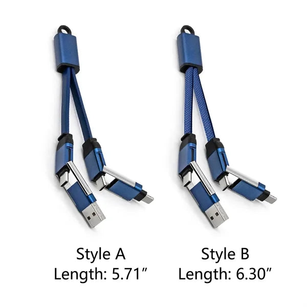 KeyNano 4in1 Keychain Fast Charging Data Transfer Cable